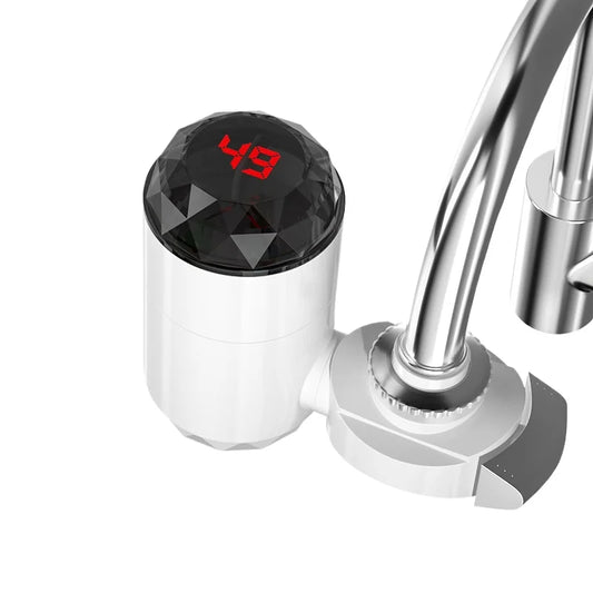 3000W Electric Tankless Instant Hot Water Heater Faucet for Kitchen with Temperature Display Hot Cold Tap