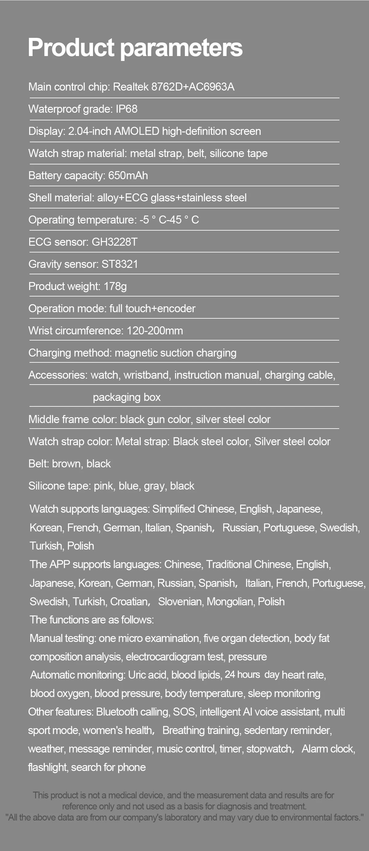 2025 m. naujas išmanusis laikrodis, 2,04 colio AMOLED ekranas, „Bluetooth“ skambučiai, IP68 atsparumas vandeniui, 650 mA, sportiniai išmanieji laikrodžiai vyrams, „Android“, karinio lygio