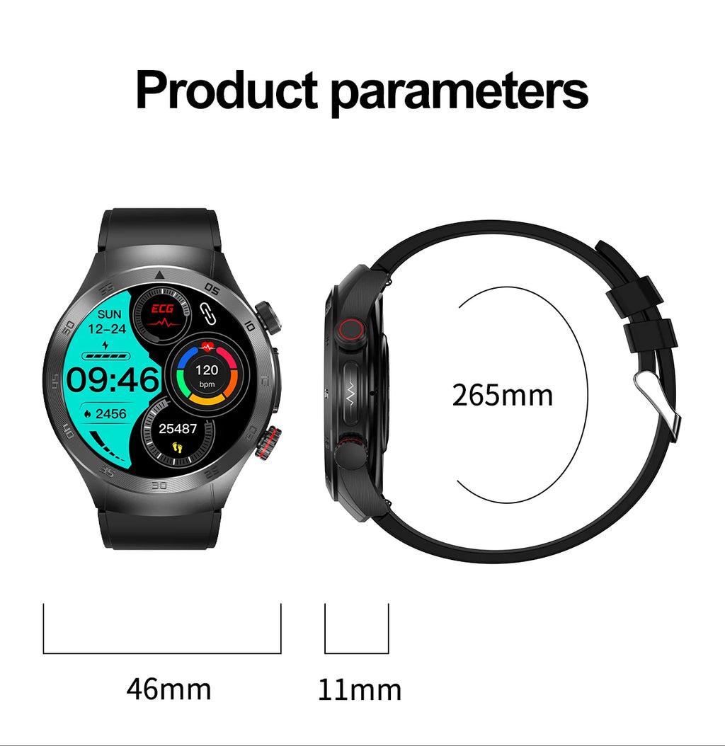 2026 m. naujas neinvazinis lazerinis gydymas, trijų aukštų išmanusis laikrodis, safyro ekranas, kraujo riebalai, šlapimo rūgštis, EKG, sveikatos diagnozė, išmanusis laikrodis