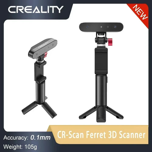 „Creality“ 3D skaitytuvas, CR-Scan Ferret 3D spausdinimo atnaujinimas, nešiojamas skenavimo įrenginys, 30 FPS skenavimo greitis, 0,1 mm tikslumas, ASIC mikroschemų rinkinys