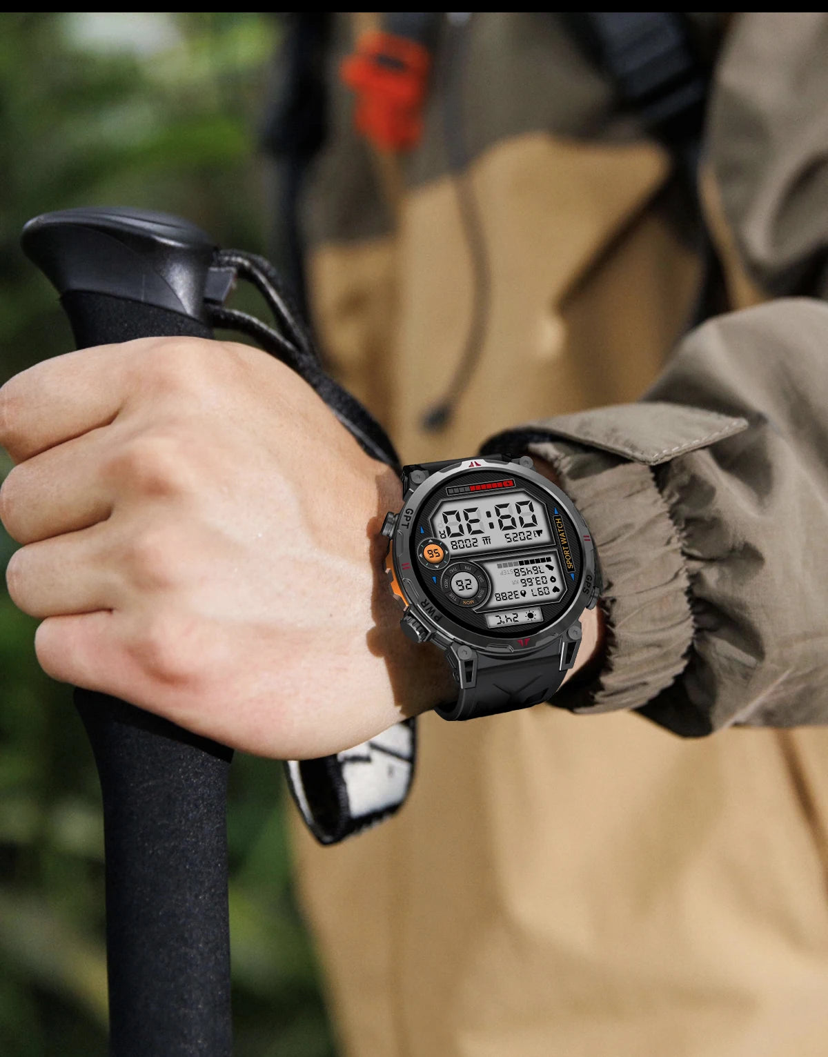 2026 m. Naujas „T-REX 3“ GPS sportinis išmanusis laikrodis vyrams, kompasas, 10 ATM, atsparus vandeniui, 24/7 sveikatos stebėjimas, pokalbiai, GPT, „Bluetooth“ skambučiai, išmanusis laikrodis