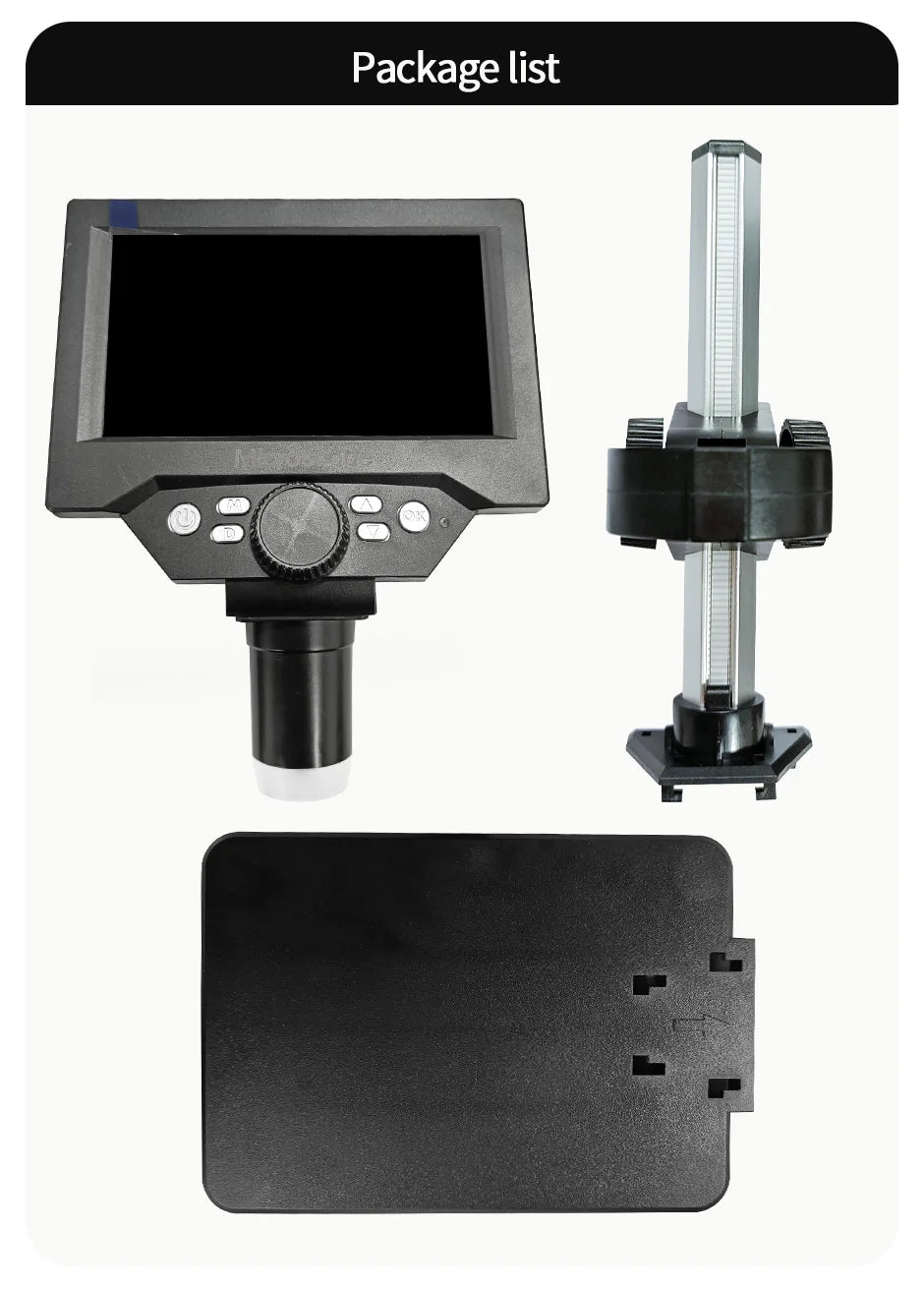 5.5" LCD Digital Microscope 1000X 1080P Coin Microscope Magnifier with Stand Soldering Microscope for Electronics Repair